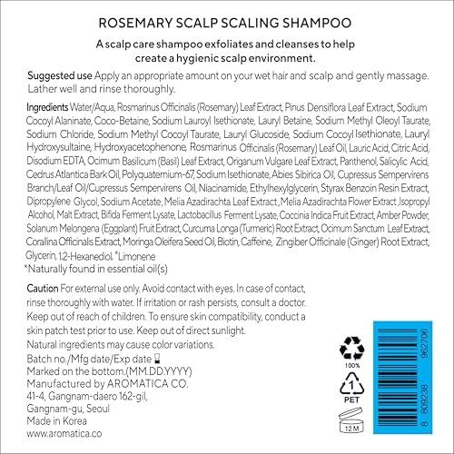 AROMATICA Rosemary Scalp Scaling Shampoo 180ml