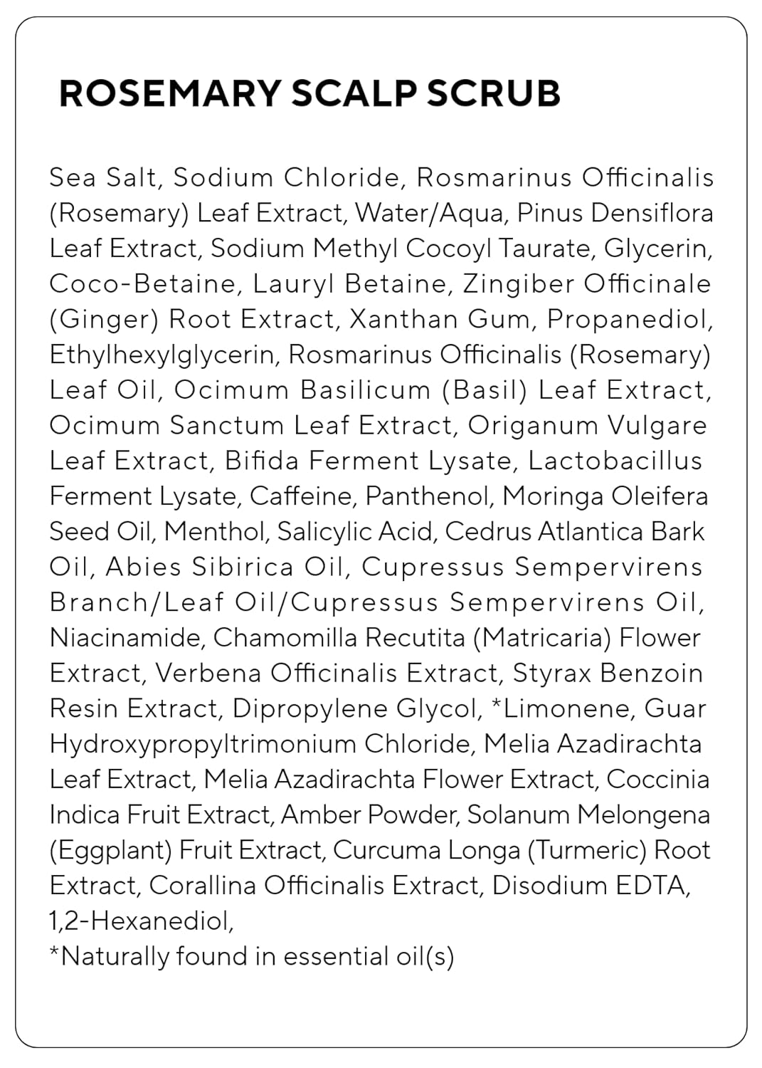 AROMATICA Rosemary Scalp Scrub 165g