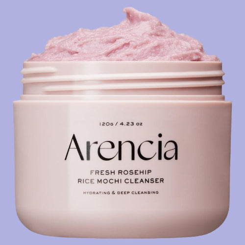 arencia fresh rosehip rice mochi cleanser pentru ten sensibil iritat si uscat