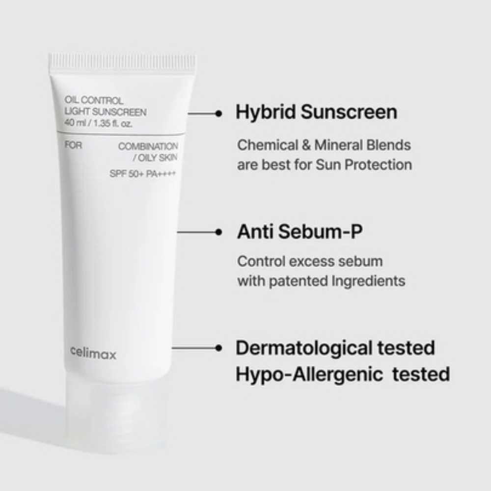 Celimax Protecție solarǎ pentru reglarea sebumului SPF50(40ml)
