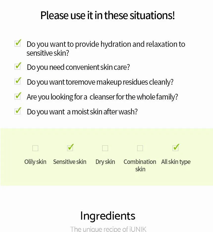 iUNIK Spumǎ de curǎțare blandǎ 120ml