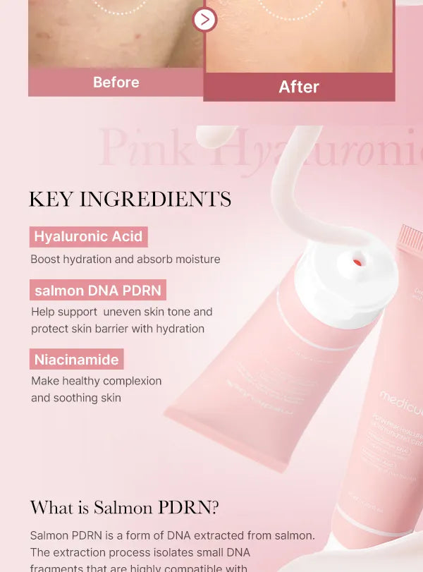 Medicube Cremǎ de fațǎ hidratantǎ cu acid hialuronic ș PDRN 50ml