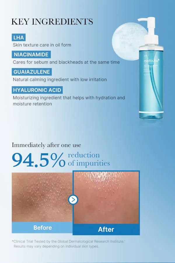 Medicube ZERO PORE Blackhead Deep Cleansing Oil 205ml – Ulei demachiant și purifiant pentru pori și puncte negre