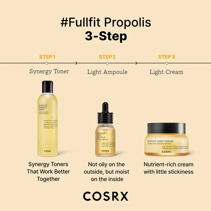 COSRX Full Fit Propolis Synergy Toner 150ml – Toner hidratant și calmant cu propolis