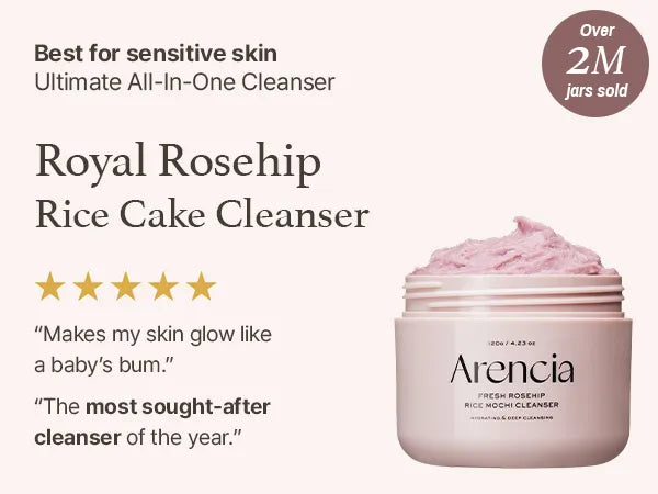 Arencia Fresh Rosehip Spumǎ de curǎțare facialǎ 120g pentru pielea normală, uscată sau sensibilă.