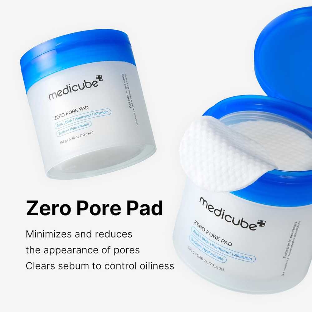 MEDICUBE Dischete exfoliante pentru fațǎ | ZERO PORE PAD 70 buc