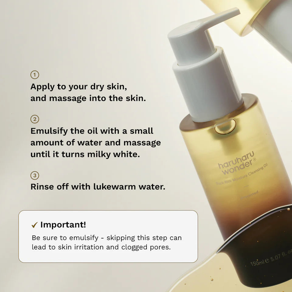 HaruHaru Black Rice Moisture Deep Cleansing Oil 150ml