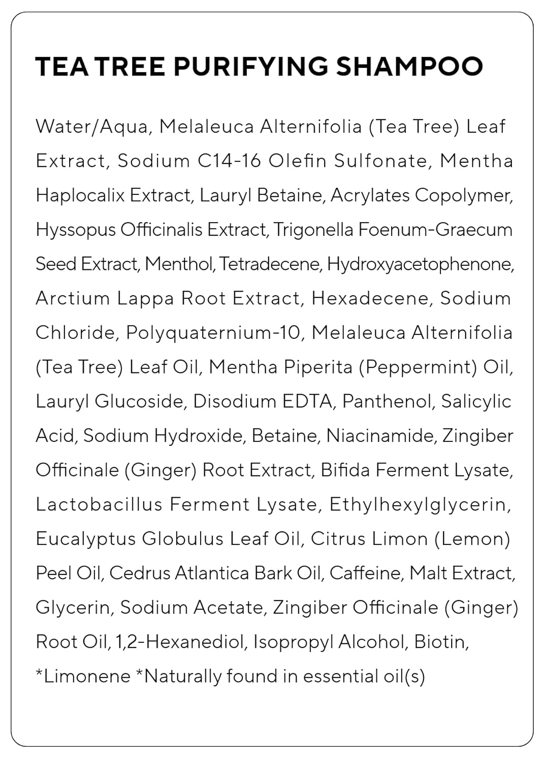 Aromatica Tea Tree Purifying Shampoo 400 ml