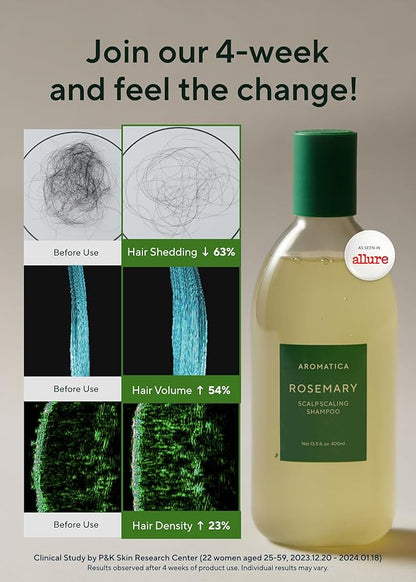 AROMATICA Rosemary Scalp Scaling Shampoo 400 ml