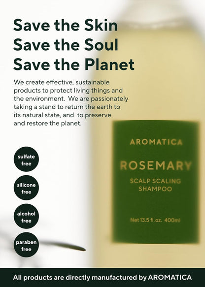 AROMATICA Rosemary Scalp Scaling Shampoo 400 ml
