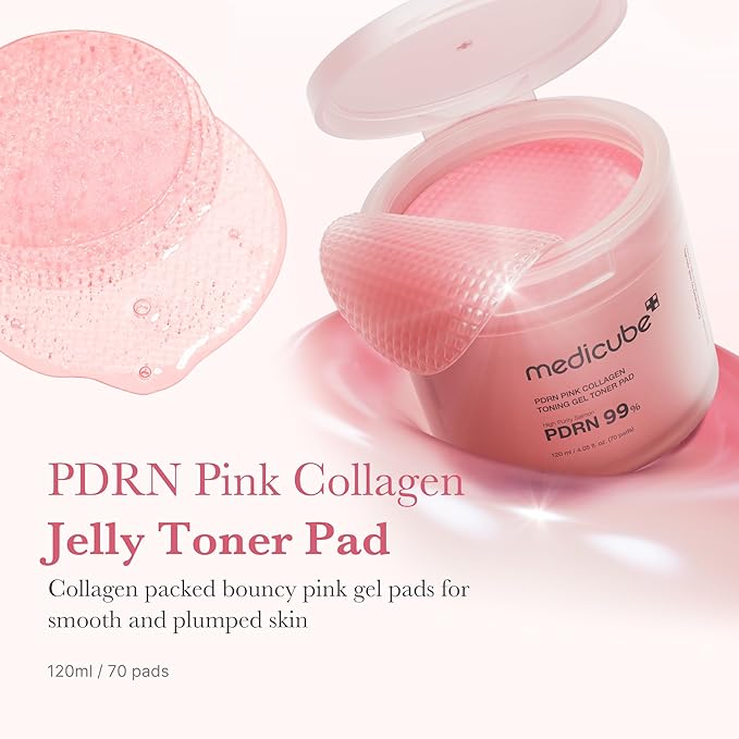 Medicube PDRN Pink Collagen Toning Gel Toner Pad 70 pads