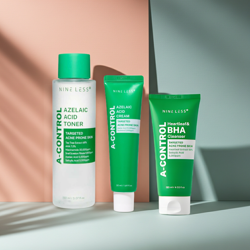 SET PROMO: Nine Less – Anti-Acnee, Anti-Roșeață & Control Sebum