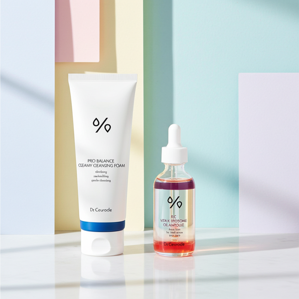 SET PROMO Dr. Ceuracle Pro Balance – Spumă de Curățare + Vita K Oil Ampoule