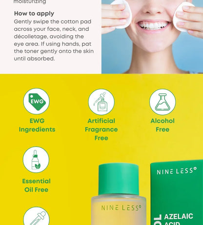 NINELESS - Toner cu acid azelaic 150 ml